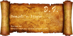 Demjén Ilona névjegykártya